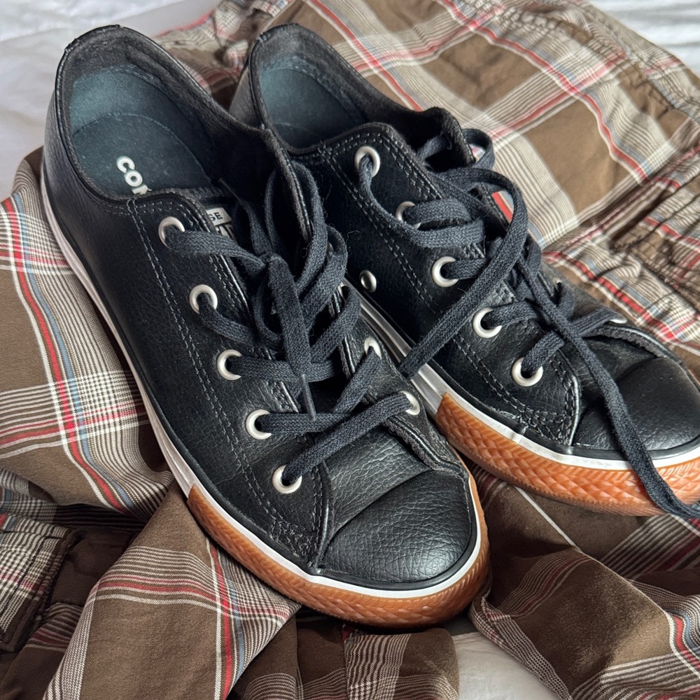 Classic Black Kids Sneakers
